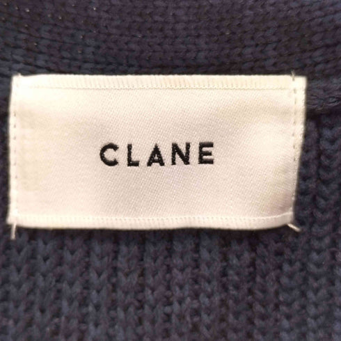 クラネ CLANE BUSTIER SET KNIT CARDIGAN - NAVY - カーディガン ショートビスチェ セット レディース JPN:1