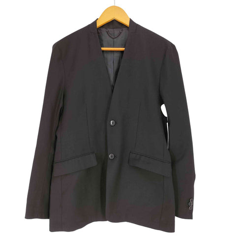 モルガンオム MORGAN HOMME レーヨン混 ノーカラージャケット メンズ import:M