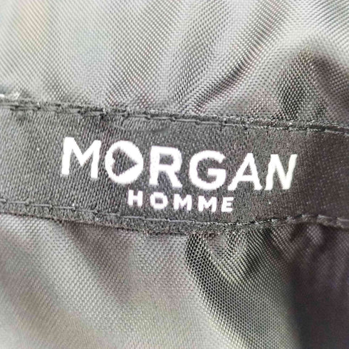 モルガンオム MORGAN HOMME レーヨン混 ノーカラージャケット メンズ import:M