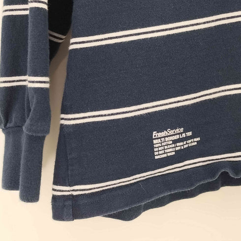 フレッシュサービス Fresh Service MULTI BORDER L/S TEE メンズ ONE SIZE