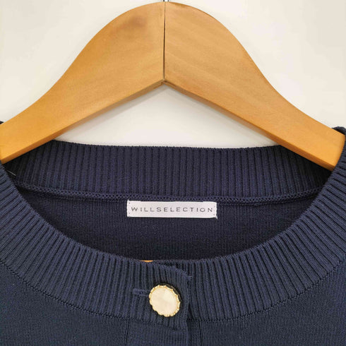ウィルセレクション WILLSELECTION 26SS フリルヘムドッキングカーディガン レディース FREE