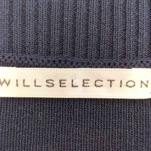 ウィルセレクション WILLSELECTION 26SS フリルヘムドッキングカーディガン レディース FREE