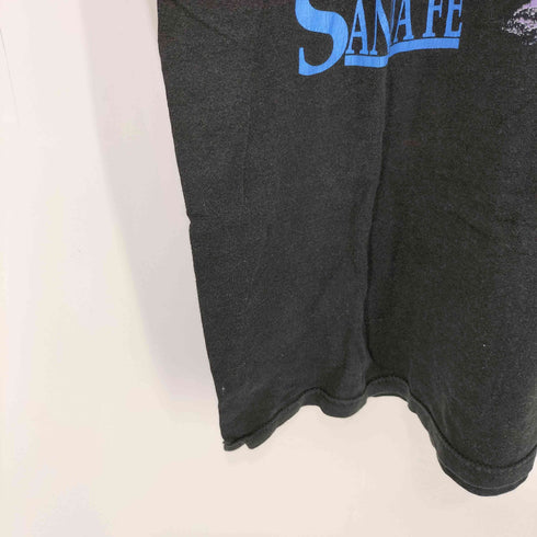 ジャージーズ JERZEES 90s USA製 袖シングル SANTA FE オオカミ Tシャツ メンズ import:XL