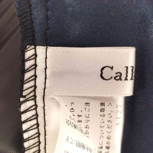 Callarus スタンドカラーフロント刺繍レース切替デザインワンピース レディース 3L