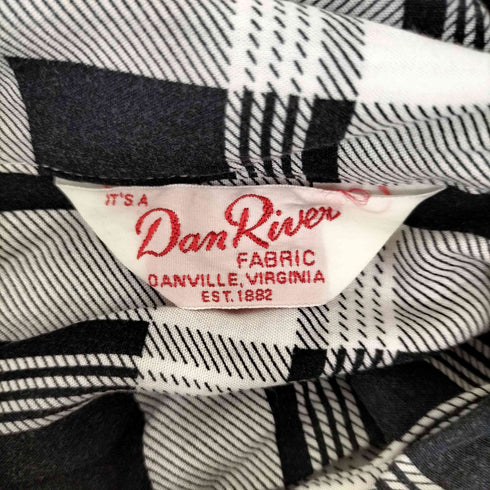 DAN RIVER レーヨン チェックシャツ メンズ