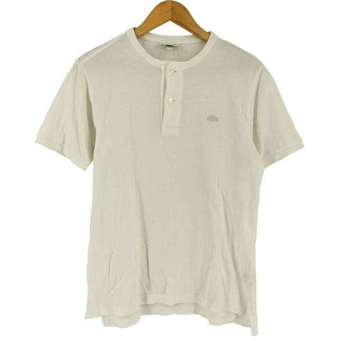 ラコステ LACOSTE 鹿の子 ヘンリーネック 半袖カットソー メンズ XS