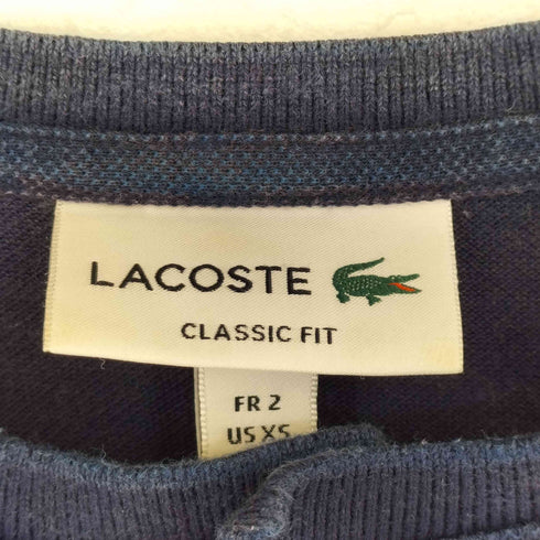 ラコステ LACOSTE 鹿の子 ヘンリーネック 半袖カットソー メンズ XS