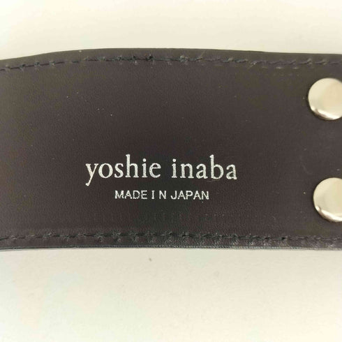 ヨシエイナバ YOSHIE INABA エンブレム バックル コルセット ベルト レディース