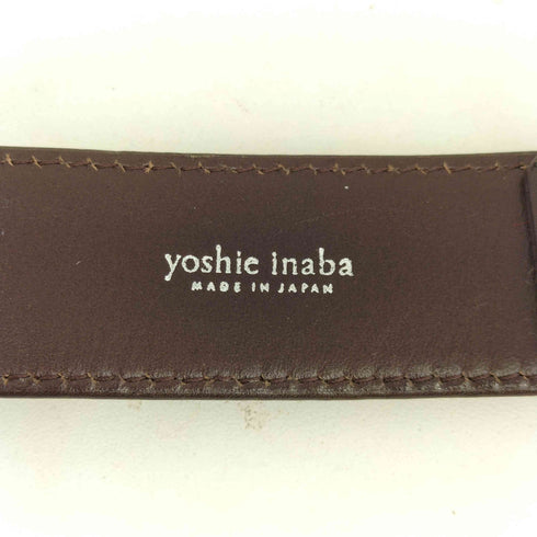 ヨシエイナバ YOSHIE INABA ホースビット レザー ベルト レディース
