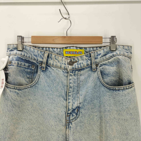NEO BLUE USA製 アイスウォッシュ バギー デニム パンツ メンズ 34