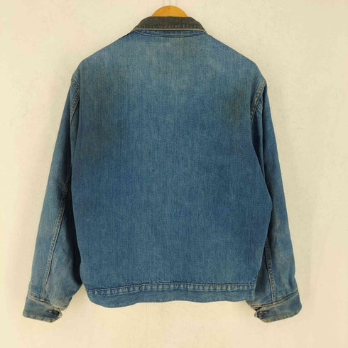 シアーズ Sears 60-70s GRIPPERジッパー ブランケット裏地 襟コーデュロイ デニムジャケット メンズ L