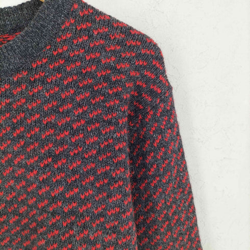 エルエルビーン L.L.Bean 90s ノルウェー製 バーズアイ柄 ニット メンズ L