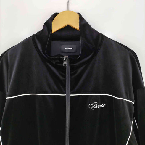 ブレス BREATH 25ss SCRIPT LOGO PIPING VELOUR JACKET SCRIPT LOGO PIPING VELOUR TRACK PANTS セットアップ メンズ JPN:M