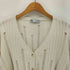 ザラ ZARA ダメージ加工 クロップド カーディガン レディース import:M