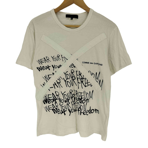 コムデギャルソン COMME des GARCONS Message print T-shirt メッセージプリントTシャツ レディース JPN:S