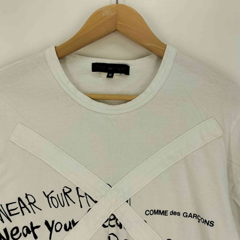 コムデギャルソン COMME des GARCONS Message print T-shirt メッセージプリントTシャツ レディース JPN:S