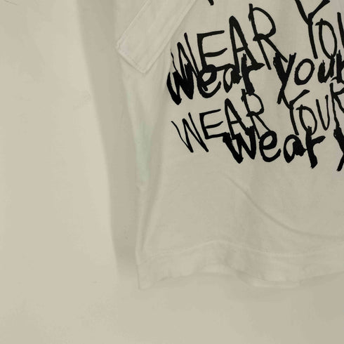 コムデギャルソン COMME des GARCONS Message print T-shirt メッセージプリントTシャツ レディース JPN:S