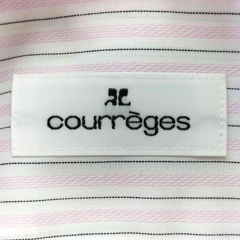 クレージュ courreges ストライプ ボタンダウン シャツ メンズ