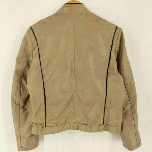 70-80s IDEALジップ パイピングレザージャケット メンズ 38