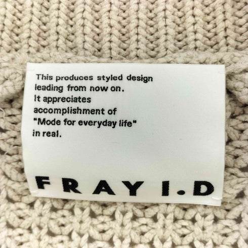 フレイアイディー FRAY I.D 24ss ローゲージショートカー レディース ONE SIZE
