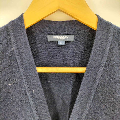 バーバリーロンドン BURBERRY LONDON ラムウール ホース刺繍 ニットベスト メンズ import:L