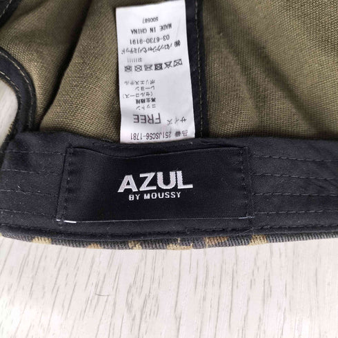 アズールバイマウジー AZUL by moussy VASTキャップ レオパード メンズ FREE