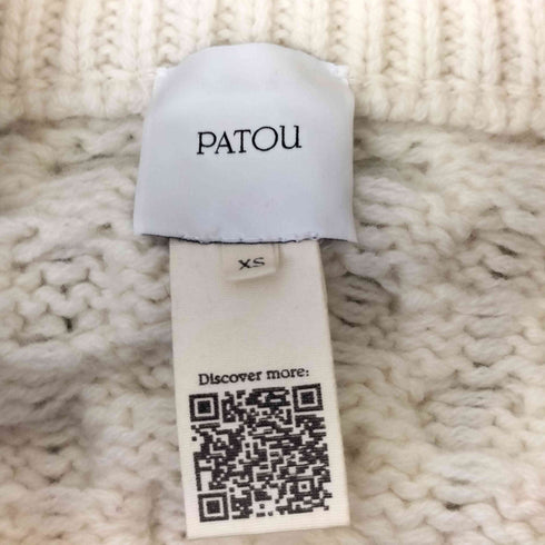 パトゥ PATOU セーラーカラー ジップアップ ケーブルニット レディース XS