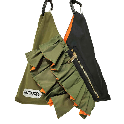 アウトドアプロダクツ OUTDOOR PRODUCTS × RISLEY mini トライアングル フリル バッグ レディース