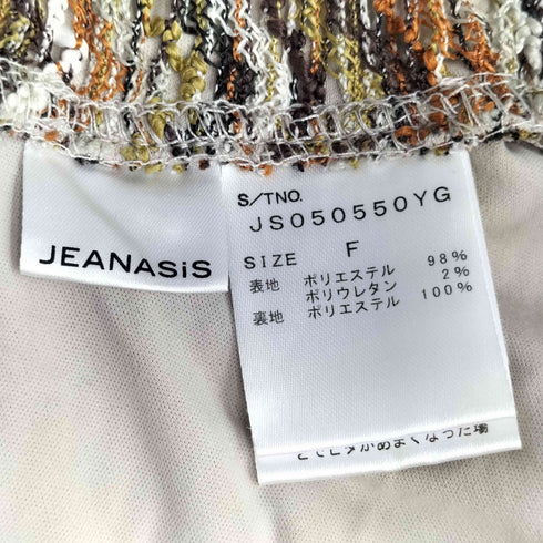 ジーナシス JEANASIS マルチストライプジャガードパンツ レディース FREE
