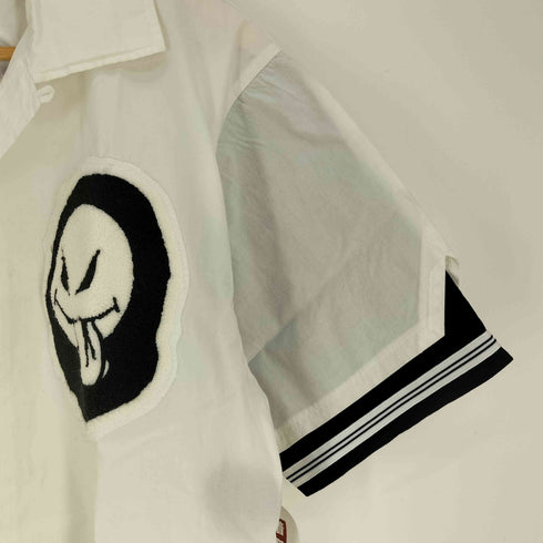 アベイシングエイプ A BATHING APE 90S 本人期 三角タグ 初期タグ ワッペン オープンカラー 開襟 シャツ メンズ JPN:L
