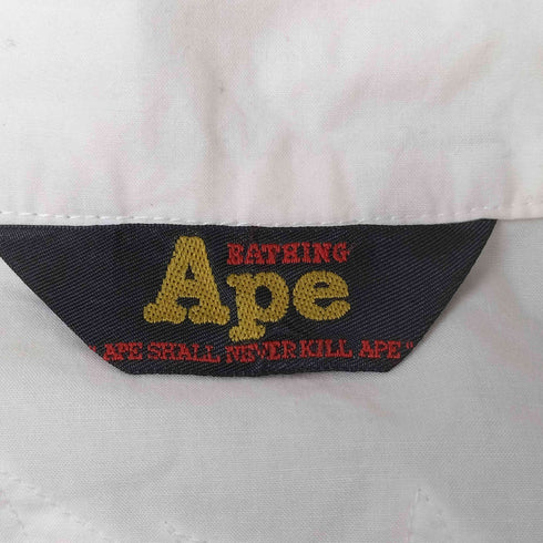 アベイシングエイプ A BATHING APE 90S 本人期 三角タグ 初期タグ ワッペン オープンカラー 開襟 シャツ メンズ JPN:L