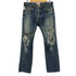 リーバイス Levis 00s 08年製造 501 ボタン裏刻印P85 ボタンフライ ストレート ダメージデニム メンズ W33 L32