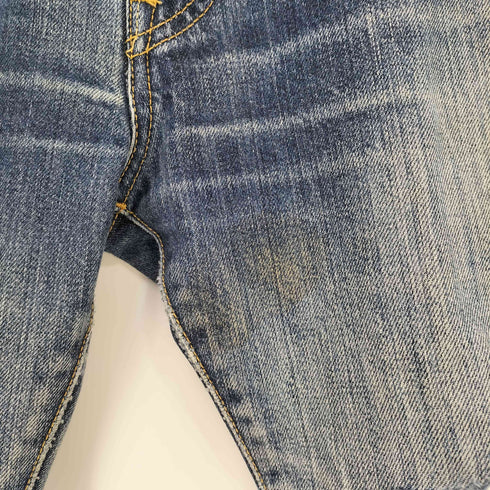 リーバイス Levis 00s 08年製造 501 ボタン裏刻印P85 ボタンフライ ストレート ダメージデニム メンズ W33 L32