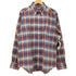 フェアファクス FAIRFAX リネン100 ボタンダウン チェック シャツ メンズ import:L