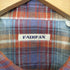 フェアファクス FAIRFAX リネン100 ボタンダウン チェック シャツ メンズ import:L