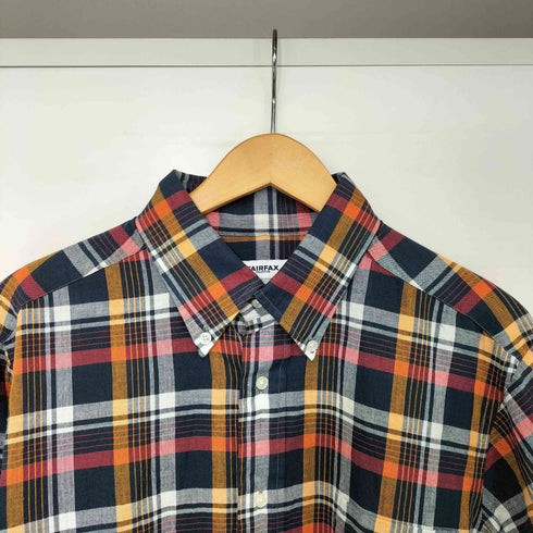 フェアファクス FAIRFAX コットン ボタンダウン チェック シャツ メンズ import:L