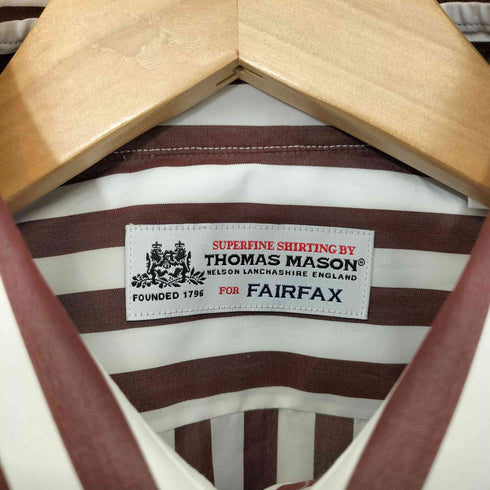 トーマスメイソンフォーフェアファクス THOMAS MASON for FAIRFAX ストライプ ドレス シャツ メンズ 39