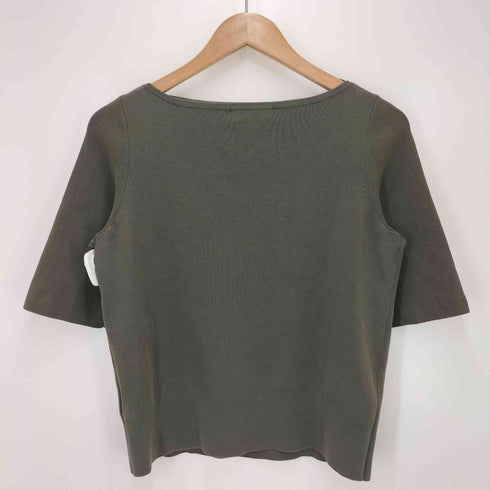 デミルクスビームス Demi-Luxe BEAMS シンプル ボートネックニット .M レディース