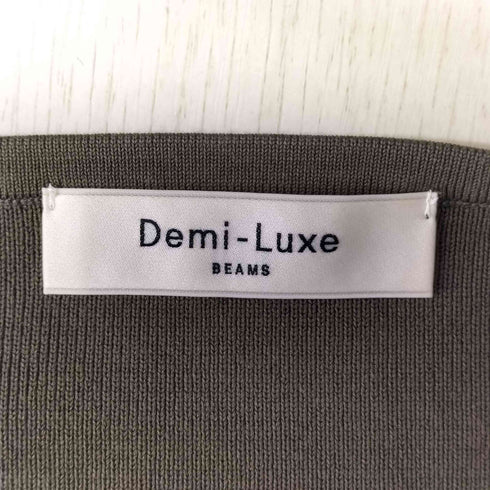 デミルクスビームス Demi-Luxe BEAMS シンプル ボートネックニット .M レディース