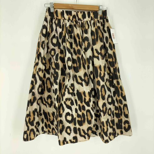 ダブルスタンダードクロージング DOUBLE STANDARD CLOTHING メモリー タフタレオパードスカート レディース JPN:38