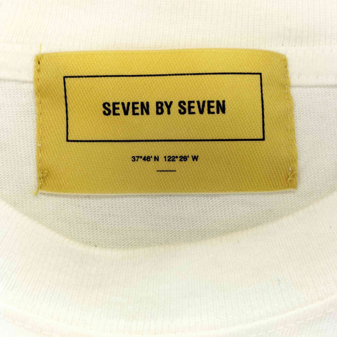セブンバイセブン SEVEN BY SEVEN フェルトデザイン クルーネック S/S Tシャツ メンズ