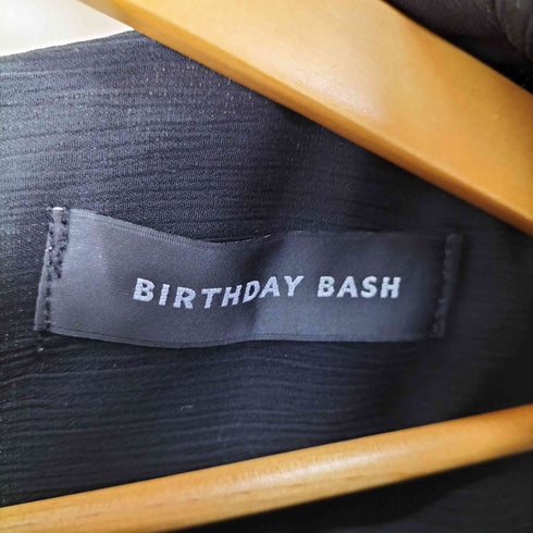 バースデーバッシュ BIRTHDAY BASH プリーツギャザーワンピース レディース