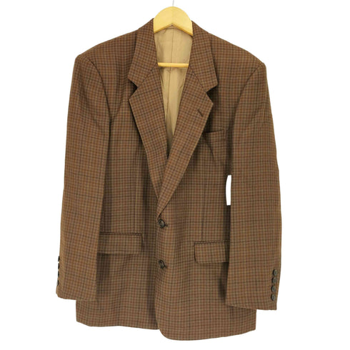 クリスチャンディオール Christian Dior 90S ウール100% チェック テーラードジャケット メンズ