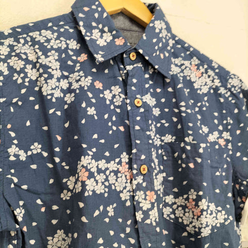 EXCUSE 桜 和柄 コットンシャツ メンズ M