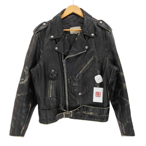 MARTANI 80S USA製 EMARジップ レザー ダブルライダースジャケット メンズ US:44
