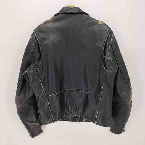 MARTANI 80S USA製 EMARジップ レザー ダブルライダースジャケット メンズ US:44