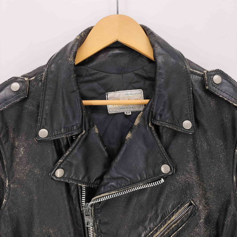 MARTANI 80S USA製 EMARジップ レザー ダブルライダースジャケット メンズ US:44