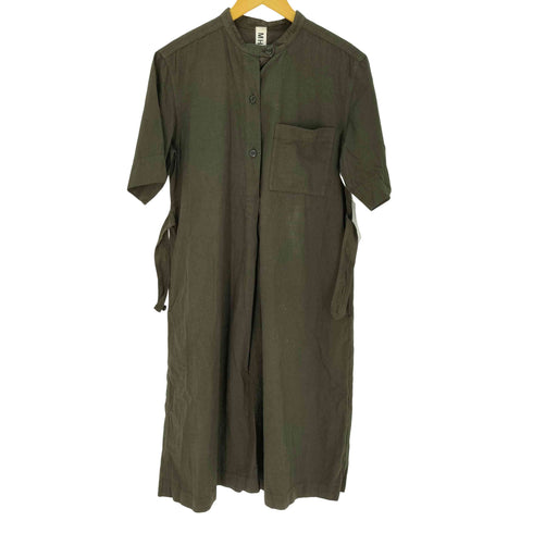 エムエイチエル MHL. COTTON LINEN SHIRTING コットンリネン 半袖シャツワンピース レディース 2