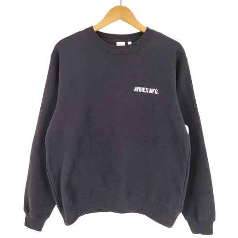 アヴィレックス AVIREX 両面プリント 裏起毛スウェット メンズ import:M