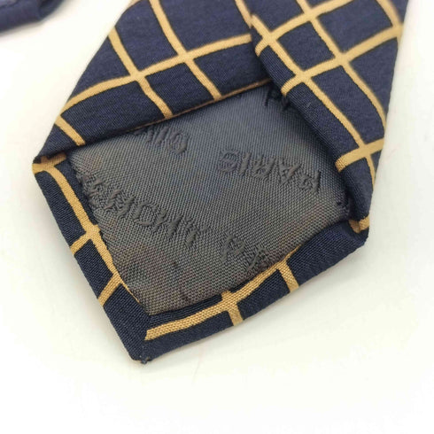 ジバンシィ GIVENCHY 80-90S OLD MADE IN ITALY イタリア製 絹 シルク 100% バイアス チェック ネクタイ メンズ